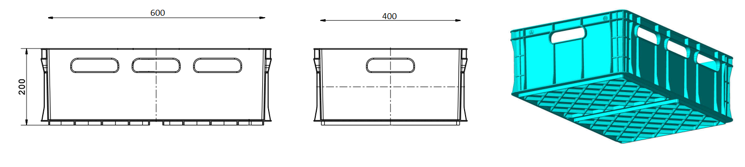Deze DEZ002 600x400x200
